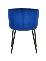 Bessie Modern Blue Velvet Dining Chair (Set of 2)
