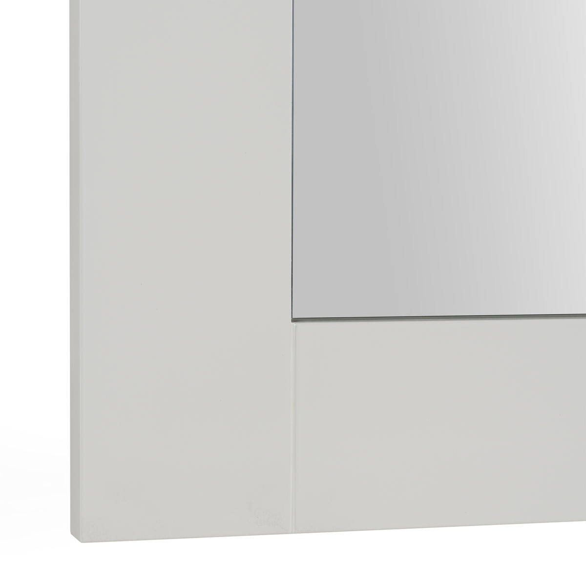 Beth Modern White Floor Mirror