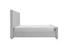 Eastern King Beverly Modern Grey Velvet Bed