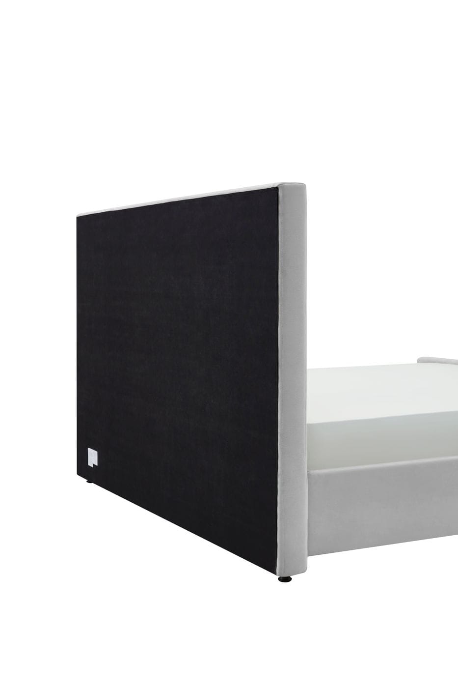 Eastern King Beverly Modern Grey Velvet Bed