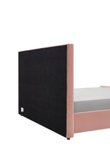 Eastern King Beverly Modern Mauve Velvet Bed