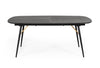 Billy Modern Black Oak & Gold Extendable Dining Table