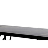 Bobby Modern Black Ceramic Extendable Dining Table