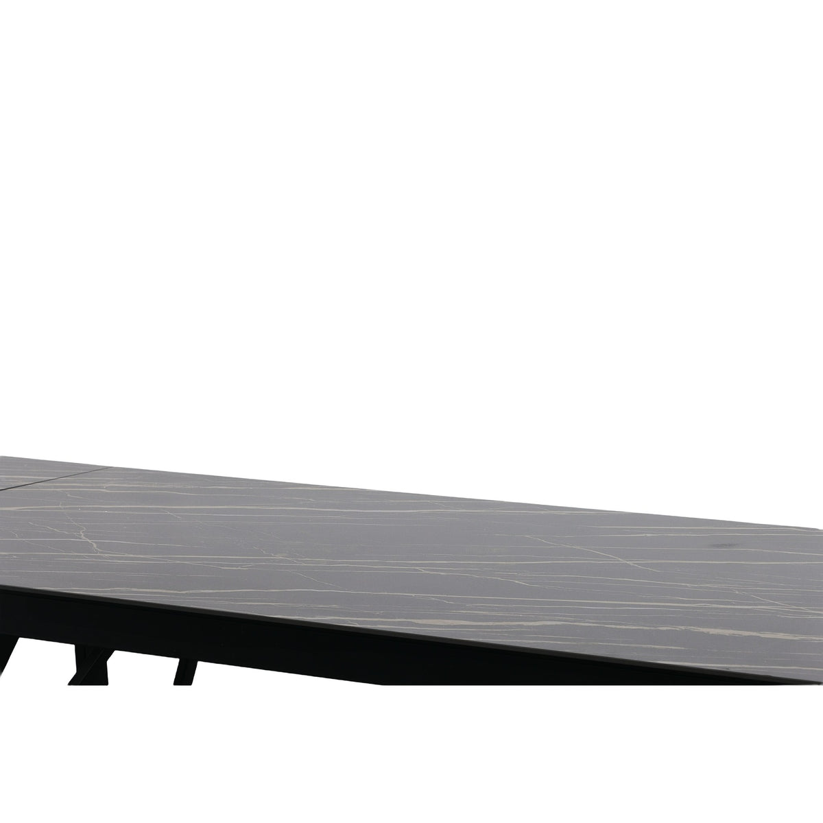 Bobby Modern Black Ceramic Extendable Dining Table