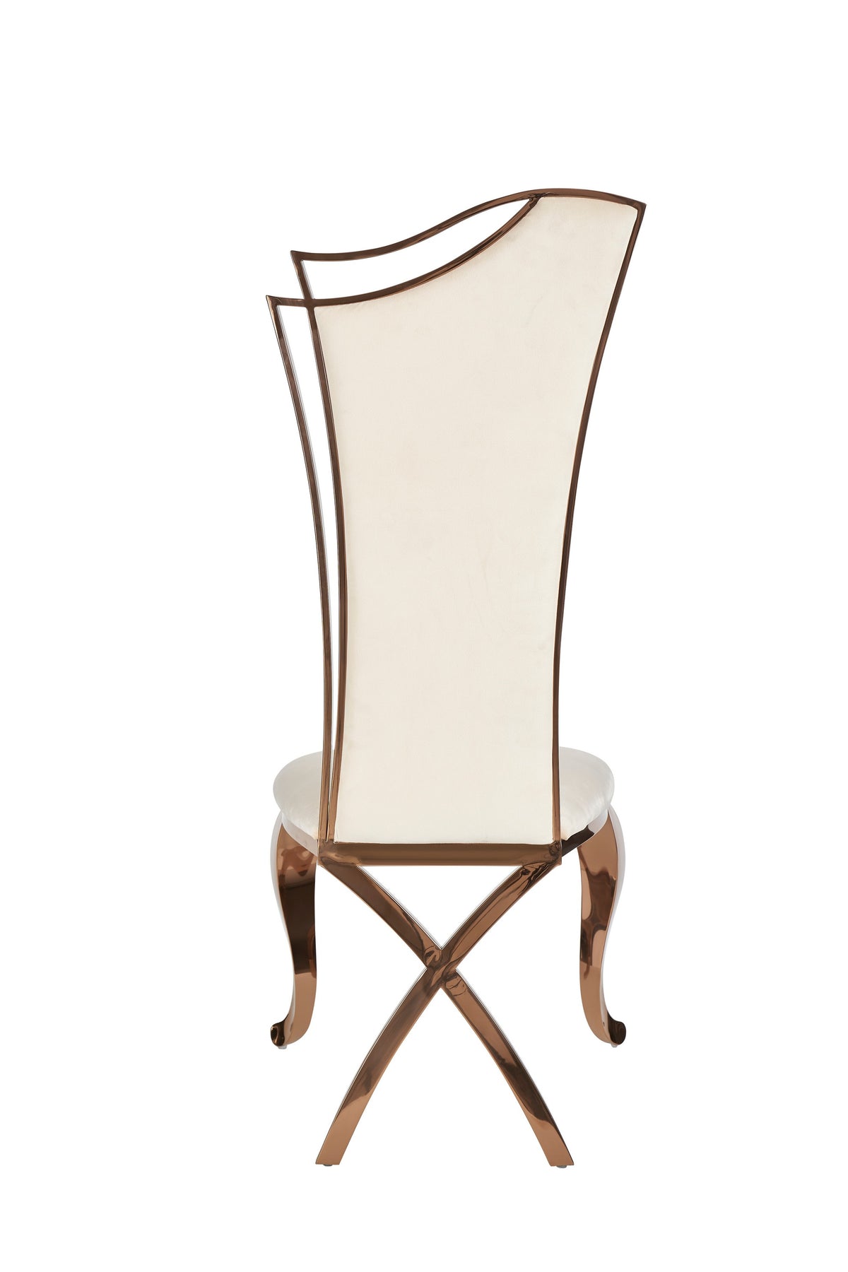 Bonnie Beige Velvet & Rose Gold Dining Chair (Set of 2)