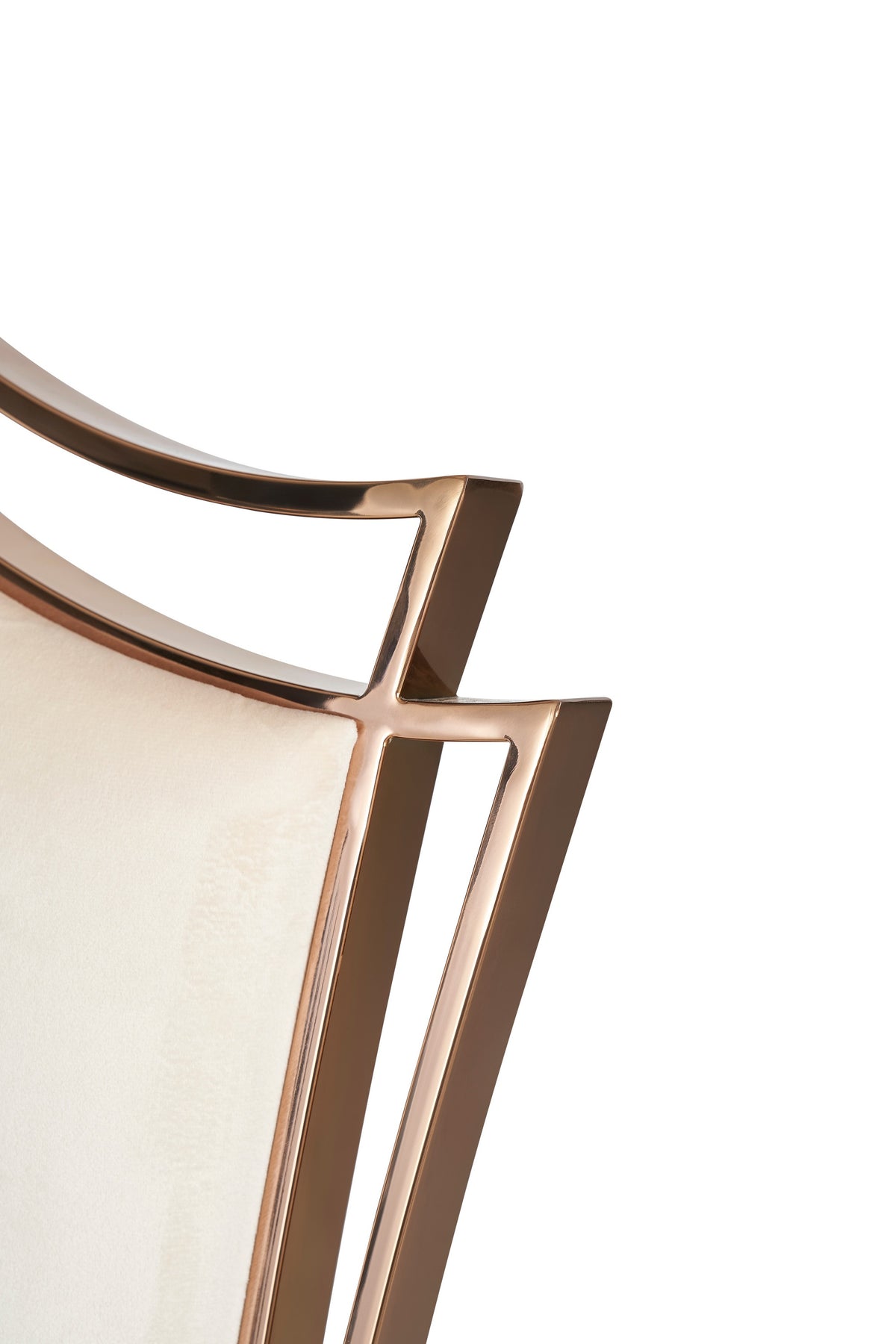 Bonnie Beige Velvet & Rose Gold Dining Chair (Set of 2)