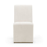 Bounty Modern Beige Fabric + Antique Brass Dining Chair (Set of 2)