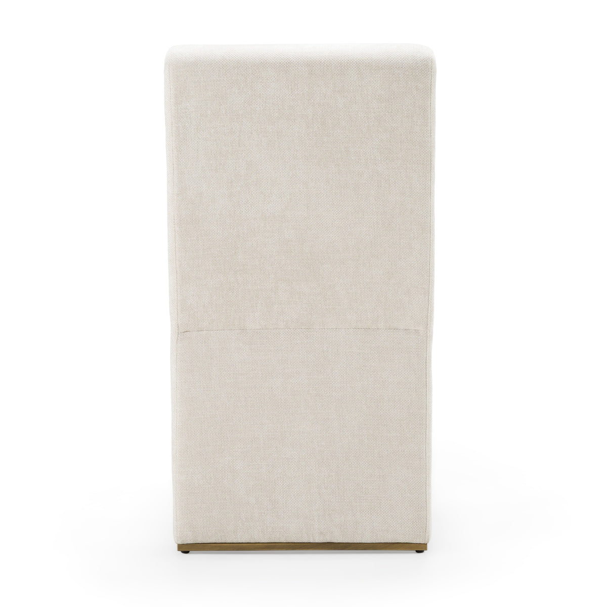 Bounty Modern Beige Fabric + Antique Brass Dining Chair (Set of 2)