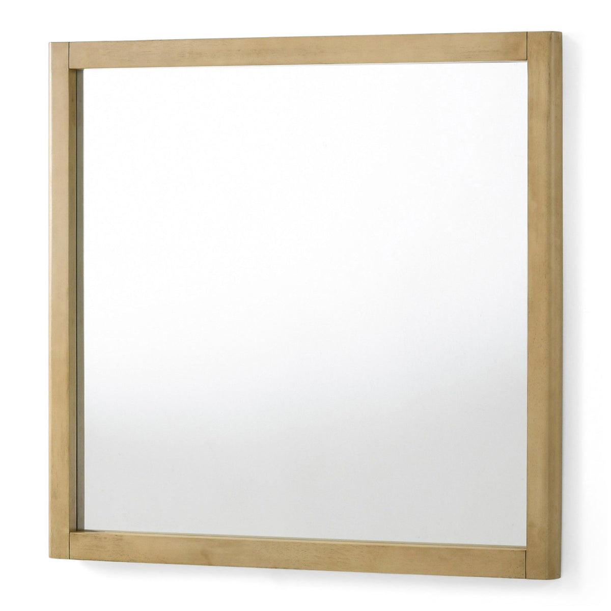 Santa Monica Modern Natural Oak Square Mirror