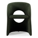 Brea Modern Green Fabric Dining Chair