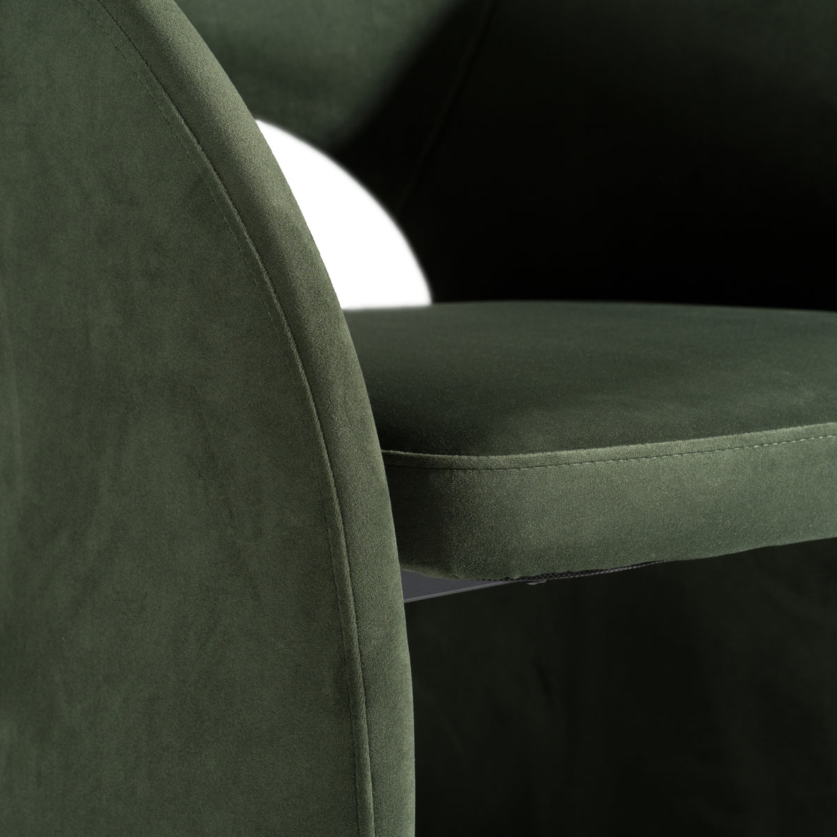 Brea Modern Green Fabric Dining Chair