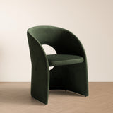 Brea Modern Green Fabric Dining Chair