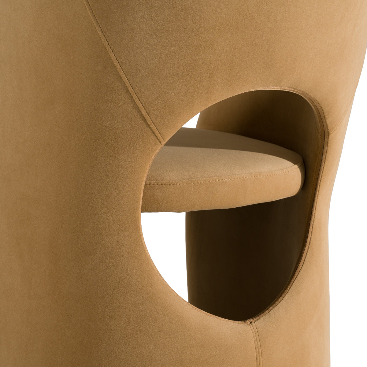 Brea Modern Tan Fabric Dining Chair