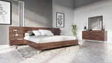 Brooklyn Italian Modern Walnut Bed
