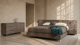 Bronx Italian Modern Faux Concrete & Grey 4-Piece Bedroom Set