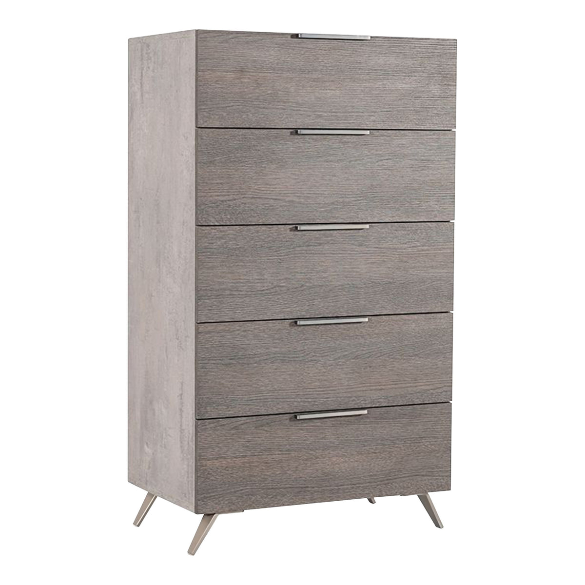 Bronx Italian Modern Faux Concrete & Grey Chest