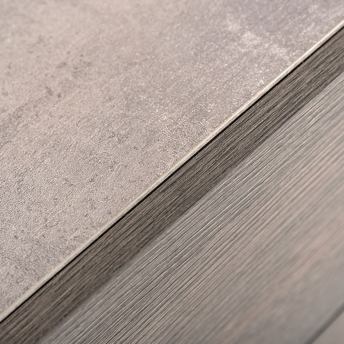 Bronx Italian Modern Faux Concrete & Grey Chest