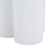 Bruni Modern White Concrete End Table