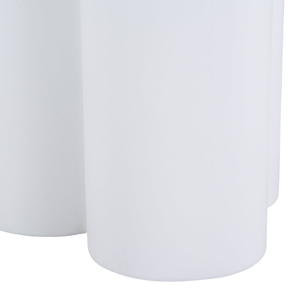 Bruni Modern White Concrete End Table
