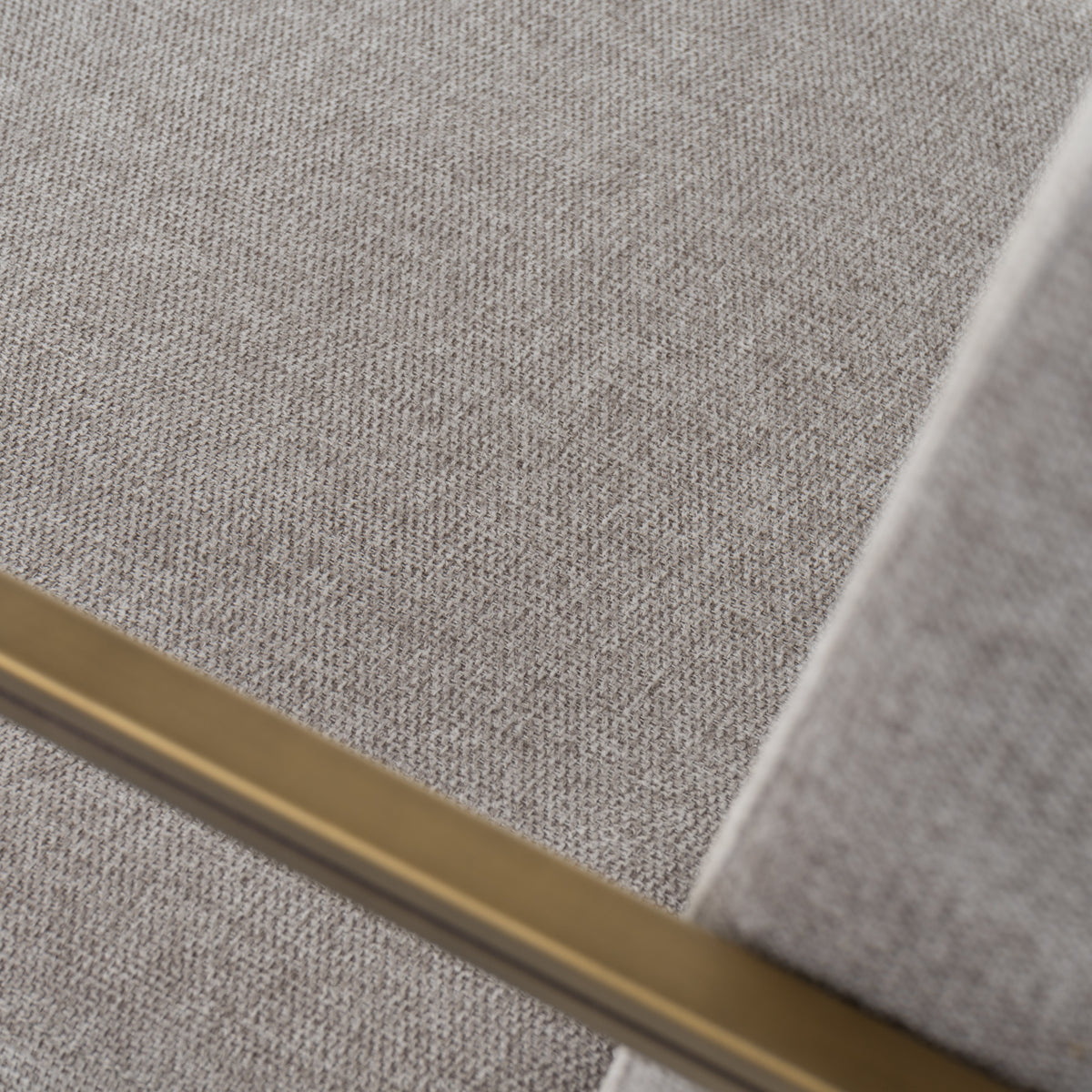 Burnham Modern Light Grey & Brass Arm Dining Chair