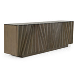 Byer Modern Grey Ash + Marble Buffet