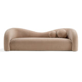 Calico Contemporary Tan Fabric 3-Seat Sofa