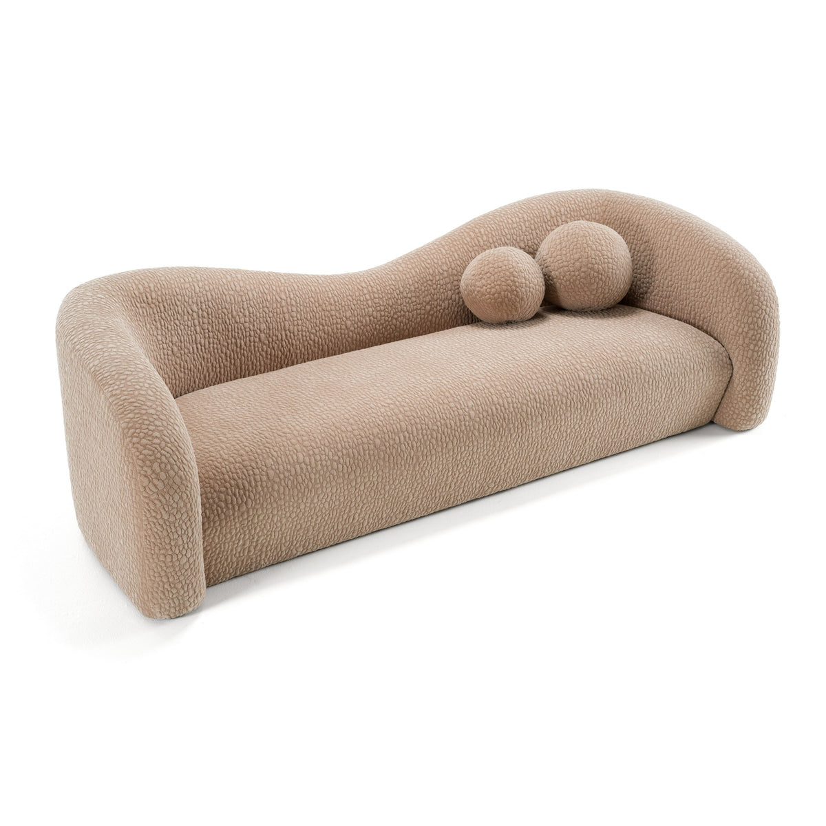 Calico Contemporary Tan Fabric 4-Seat Sofa