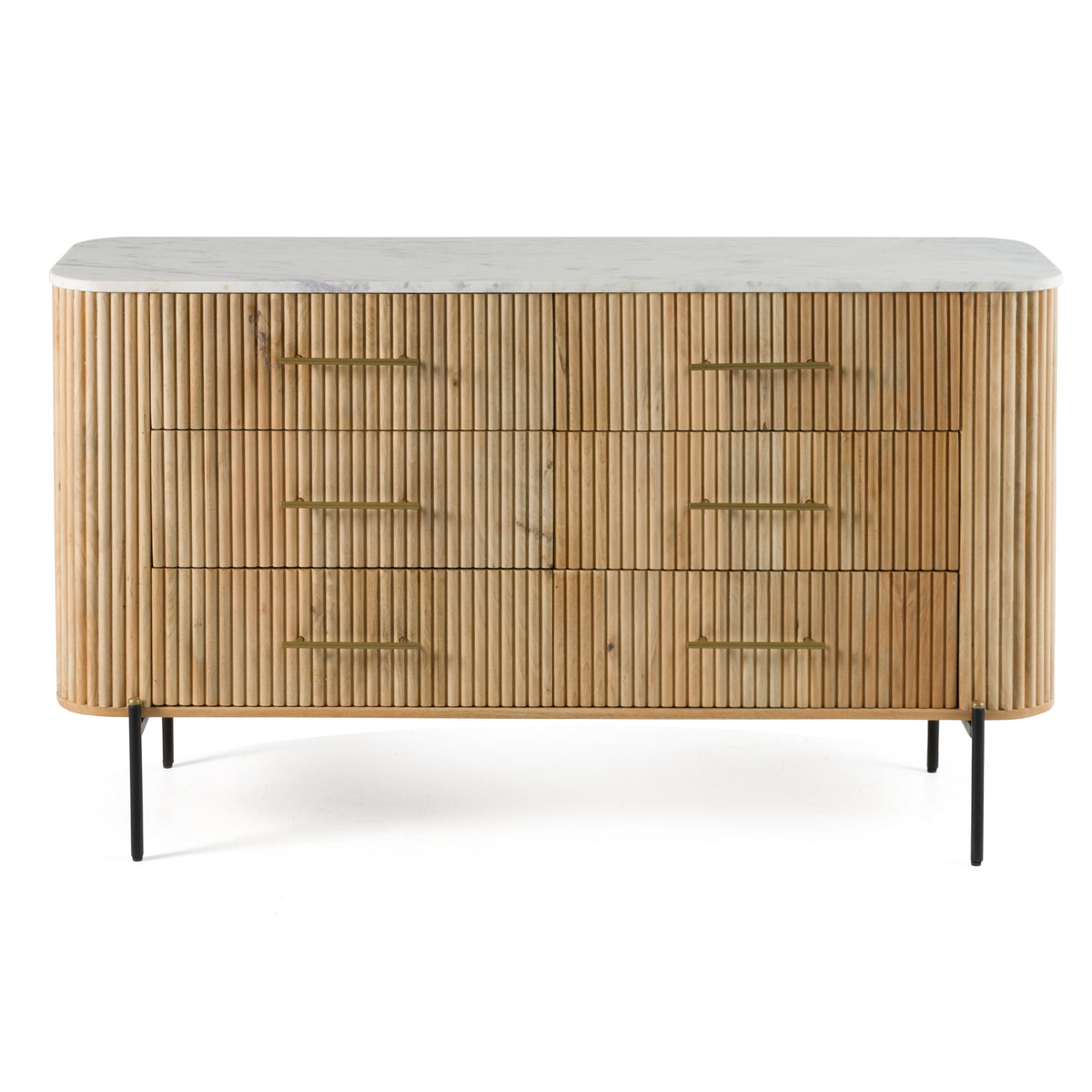 Cambridge White Marble & Mango Dresser