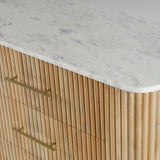 Cambridge White Marble & Mango Dresser