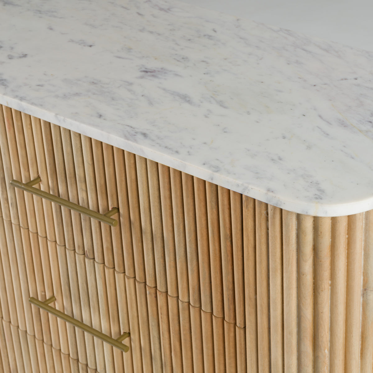 Cambridge White Marble & Mango Dresser
