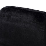Candace Modern Black Faux Fur Dining Chair (Set of 2)
