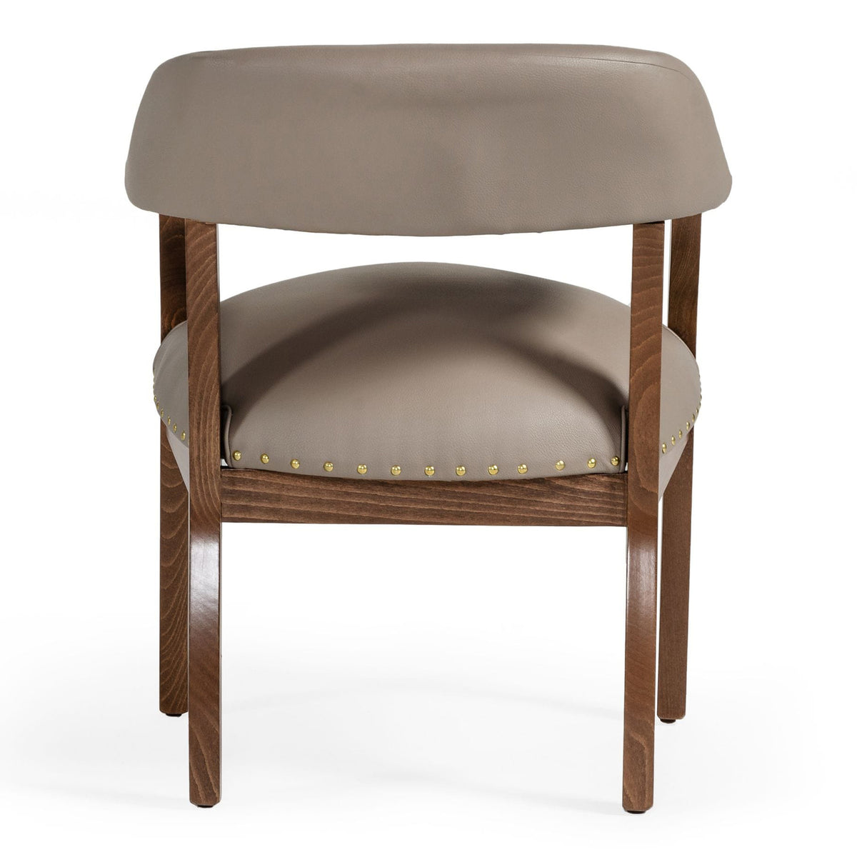 Canosa Modern Taupe Faux Leather Dining Chair