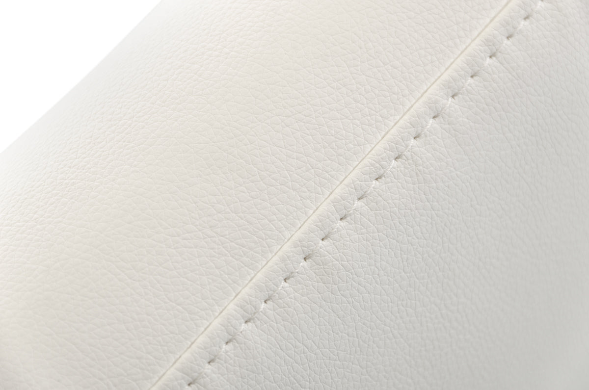 Capra Modern White Leatherette Dining Chair