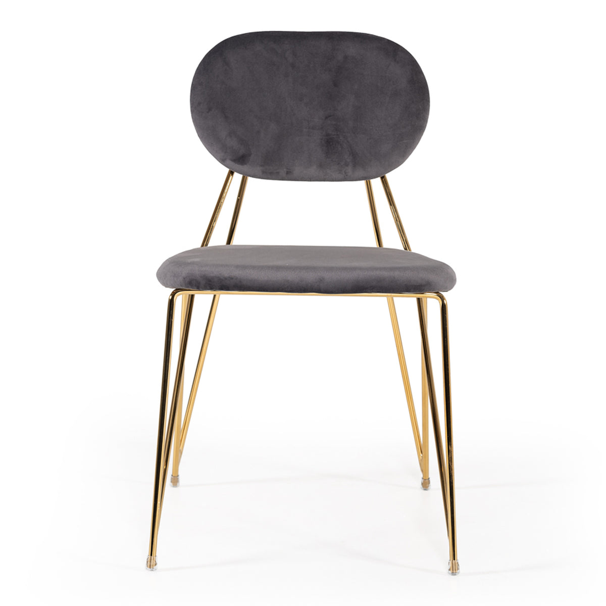 Carol Modern Grey Fabric Dining Chair (Set of 2)