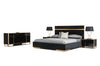 Eastern King Cartier Modern Black & Brushed Bronze Bedroom Set
