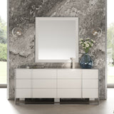 Cartier Modern White + Stainless Steel Dresser
