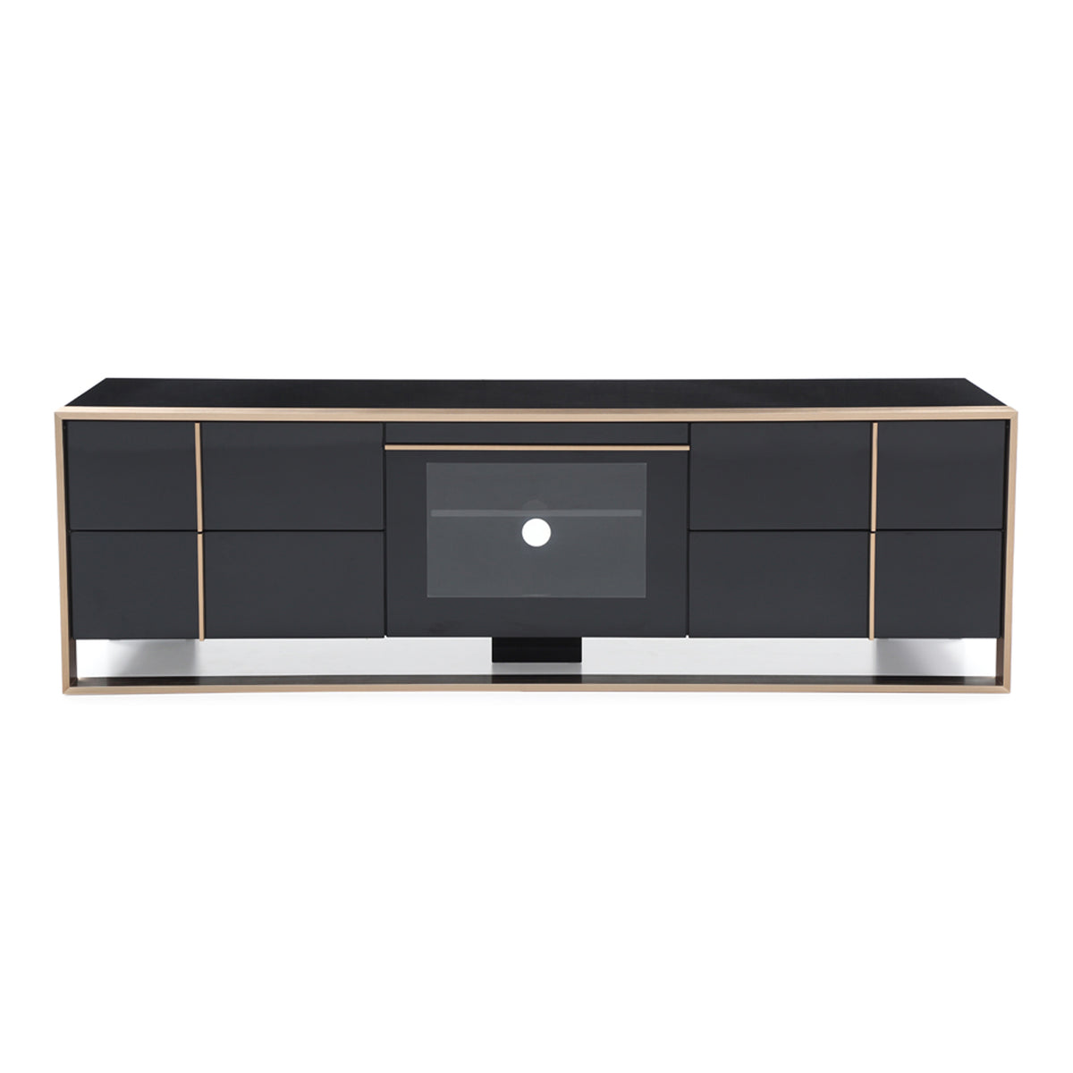 Cartier Modern Black & Rosegold TV Stand