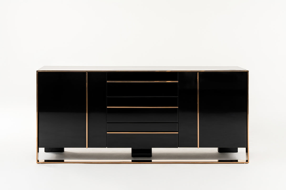 Cartier Modern Black & Rosegold Buffet