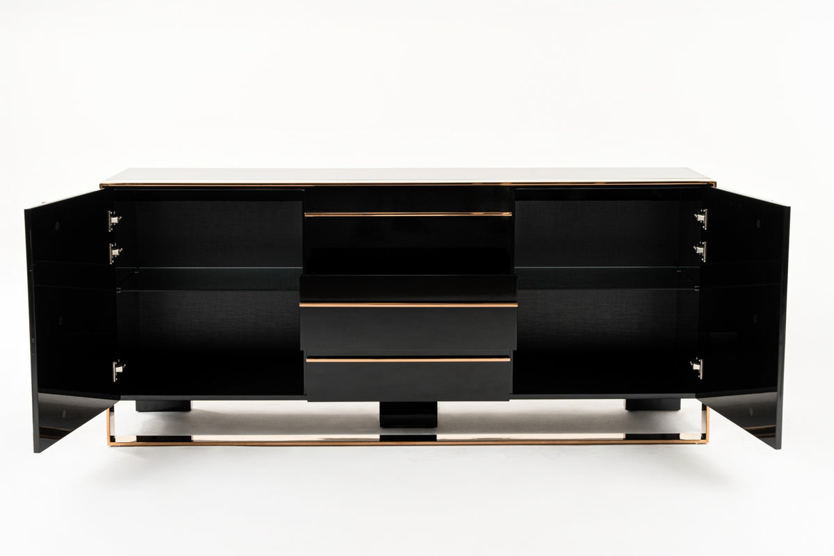 Cartier Modern Black & Rosegold Buffet