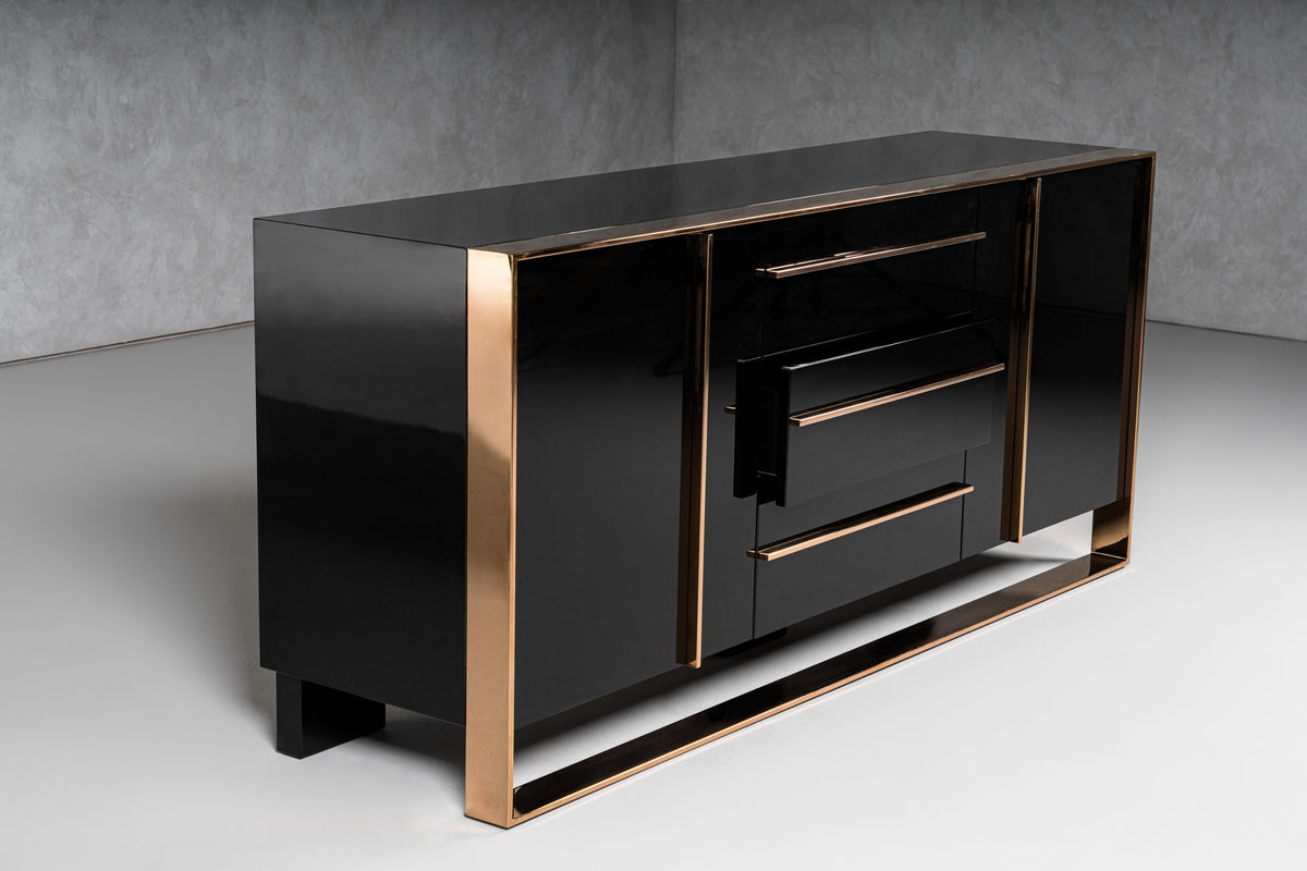 Cartier Modern Black & Rosegold Buffet