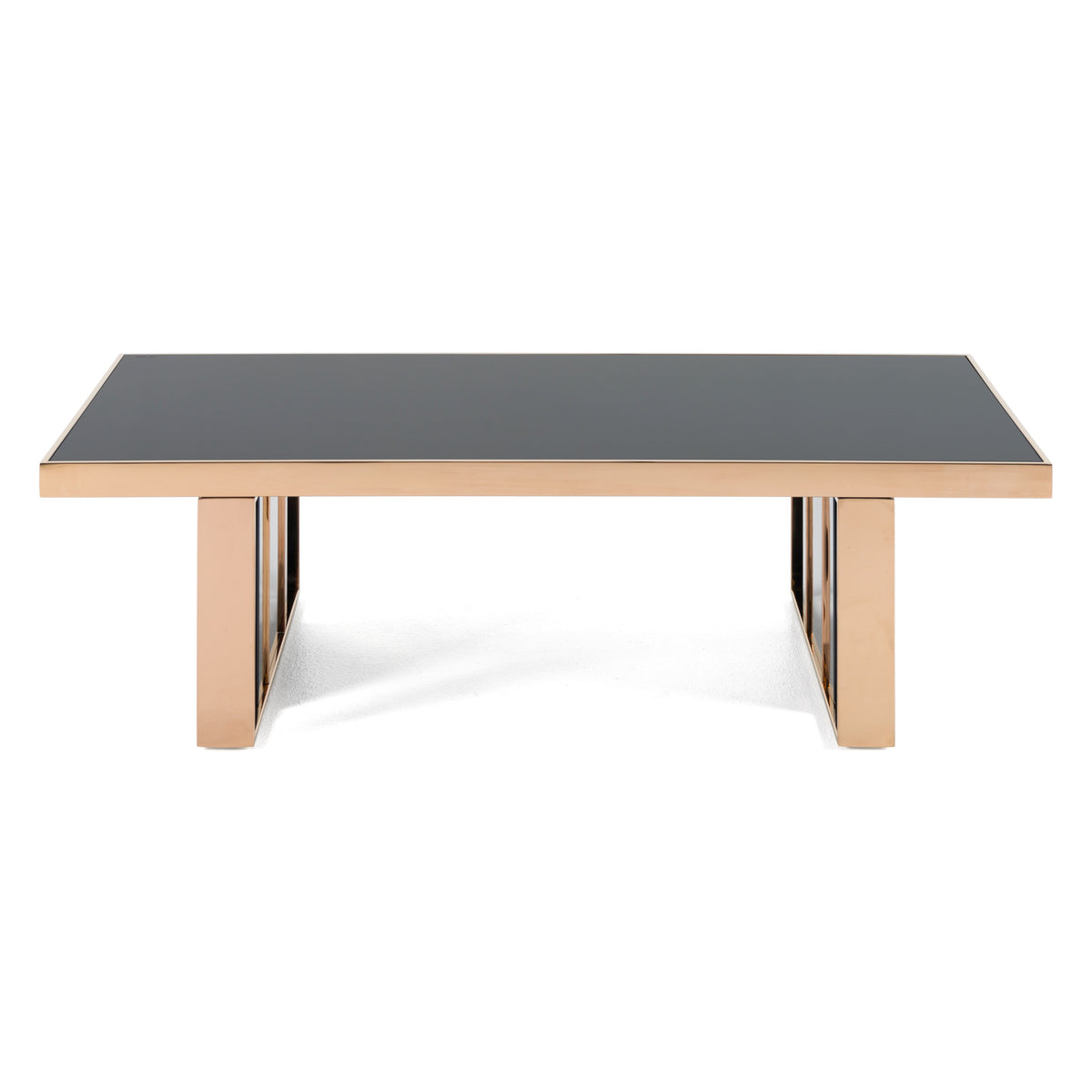 Cartier Modern Black & Rosegold Coffee Table
