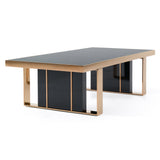 Cartier Modern Black & Rosegold Coffee Table