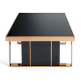 Cartier Modern Black & Rosegold Coffee Table