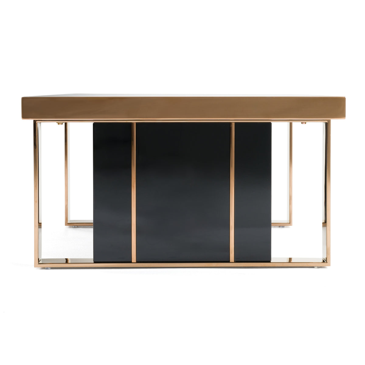 Cartier Modern Black & Rosegold Coffee Table