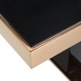 Cartier Modern Black & Rosegold Coffee Table