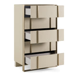 Cartier Modern Beige Shagreen and Brushed Brass Chest