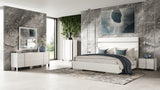 Cartier Modern White Vegan Leather + Stainless Steel Bed