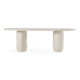 Carville Modern Terrazzo Concrete Oval Dining Table