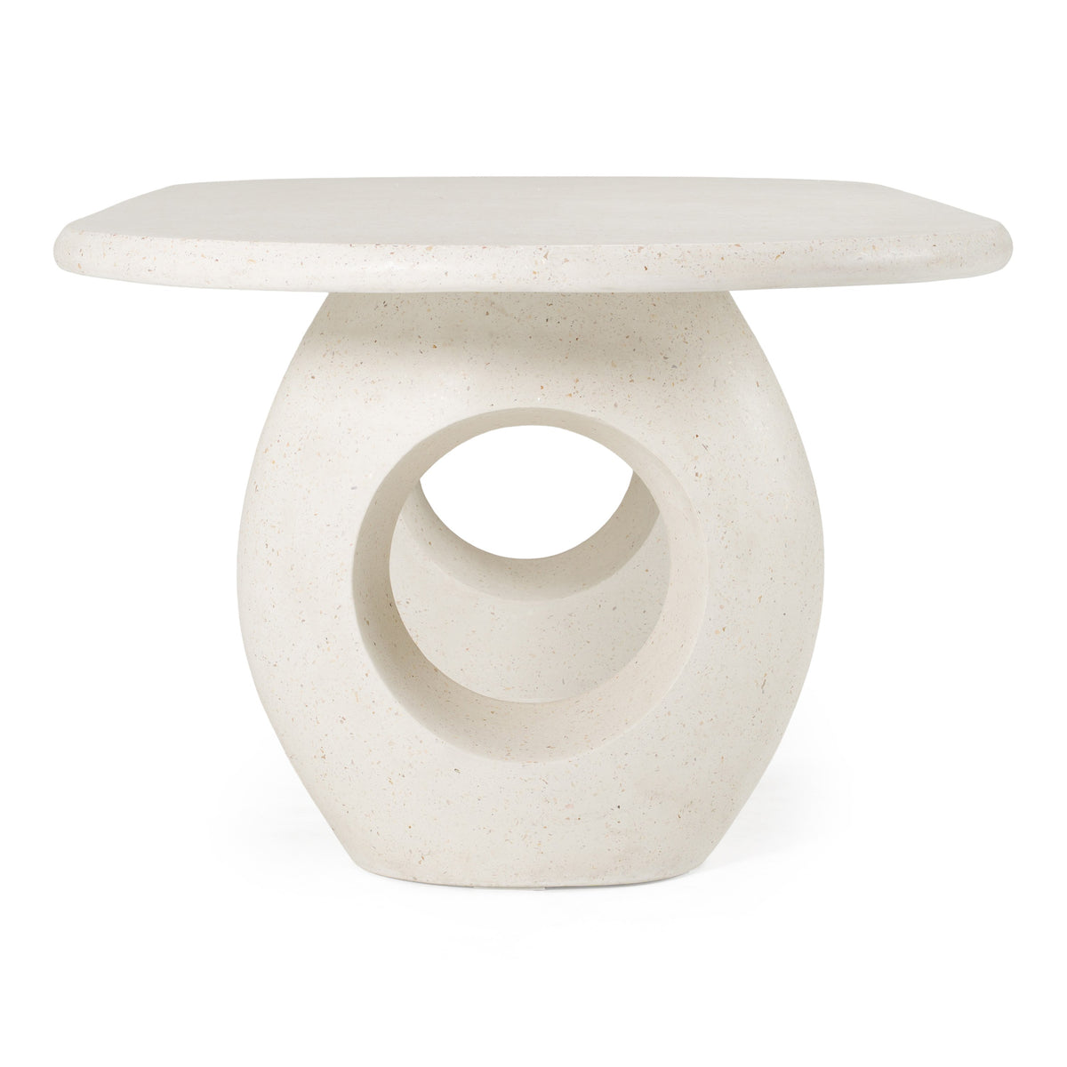 Carville Modern Terrazzo Concrete Oval Dining Table