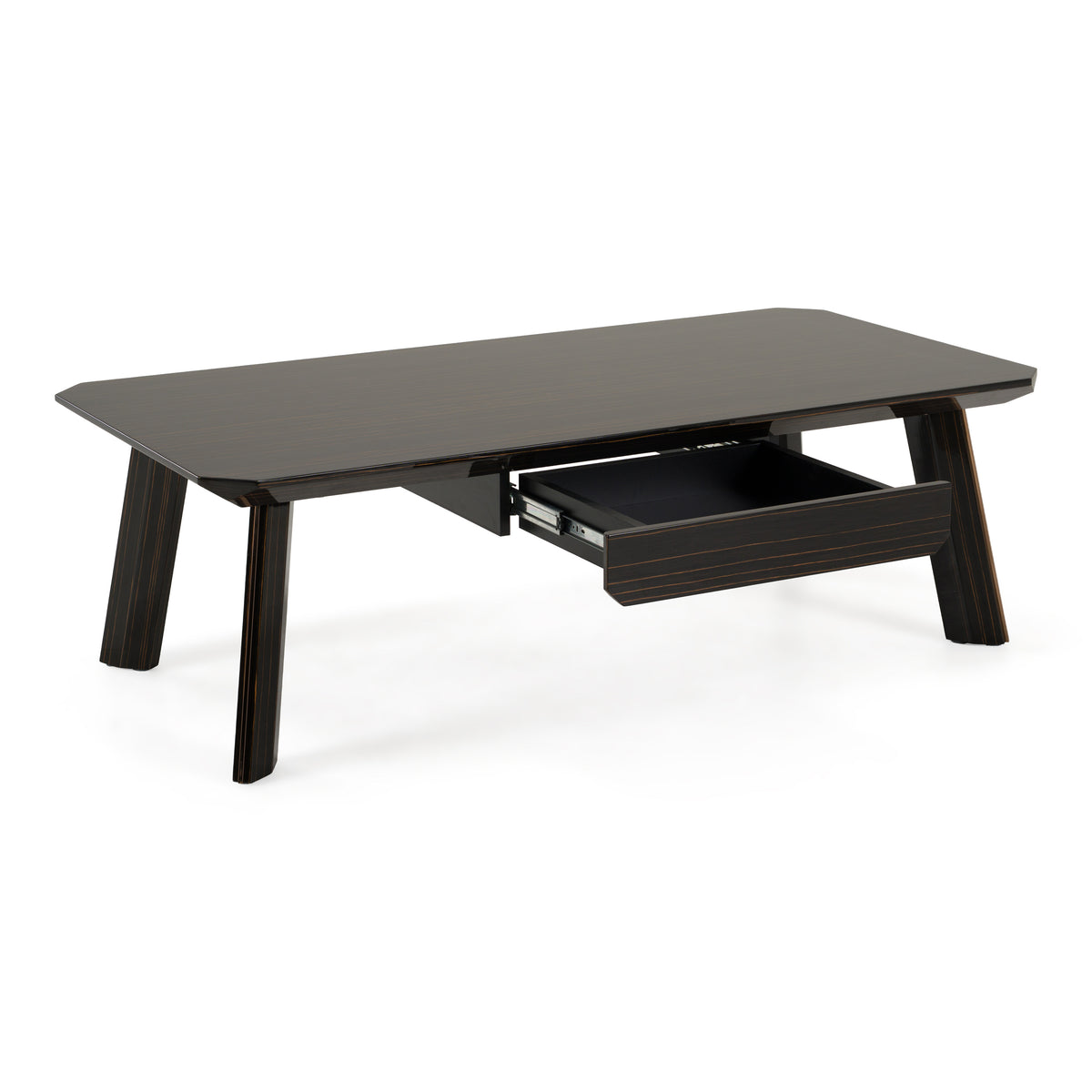 Chadwick Modern Ebony & Rosegold Coffee Table